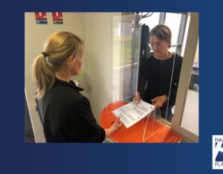 Hygiaphone pour les élections et les bureaux de vote