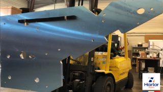 FRAISAGE & DECOUPE CN DE PLAQUE EN ALUMINIUM POUR MACHINE SPECIALE