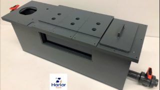 Cuve PVC rectangulaire pour circulation d'eau