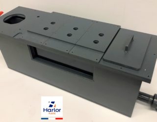 Cuve PVC rectangulaire pour circulation d'eau